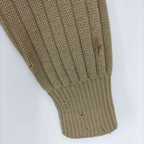 ニット切り替え スエード ジップアップジャケット メンズ